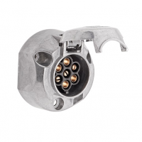 Vtičnica 7 polna aluminij 101285